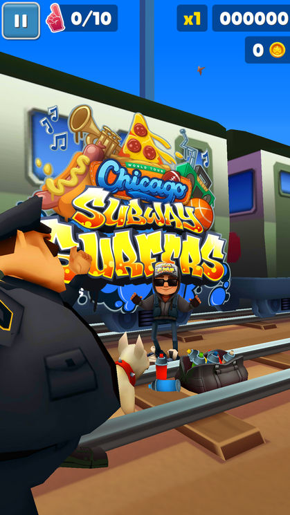 Play Subway Surfers Chicago  Free Online Games. KidzSearch.com