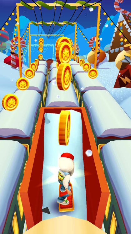 Game Subway Surfers: Winter Holiday online. Play for free